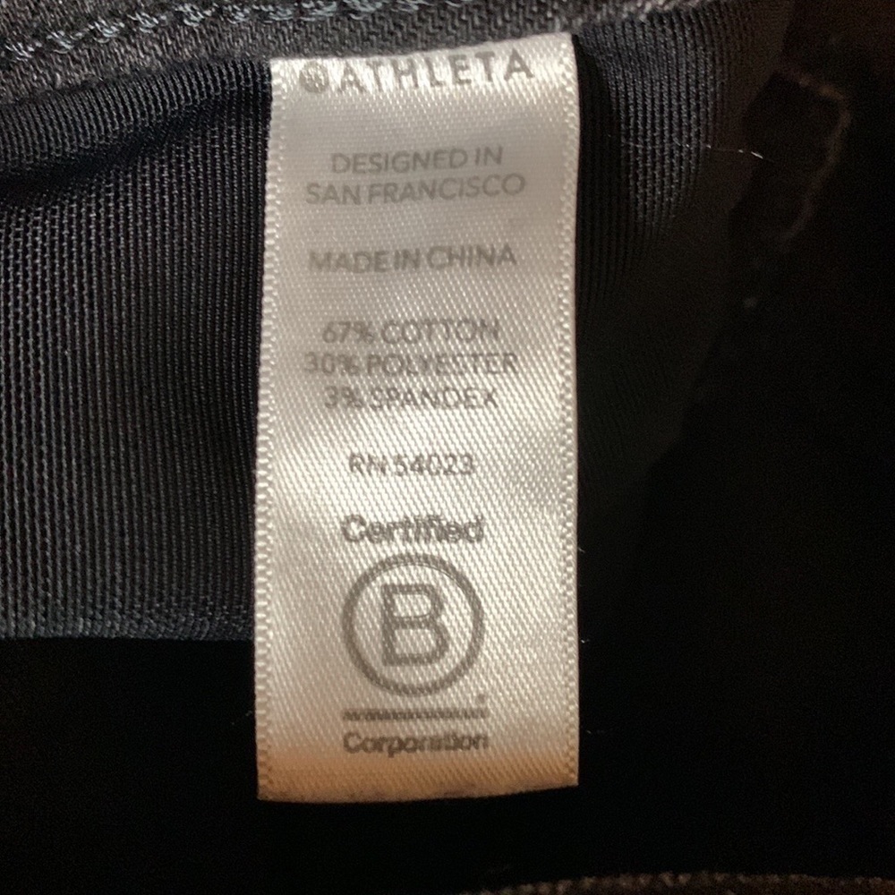 Athleta Sculptek ultra skinny jeans with leg zippers Carbon black Size 2 - Picture 12 of 15